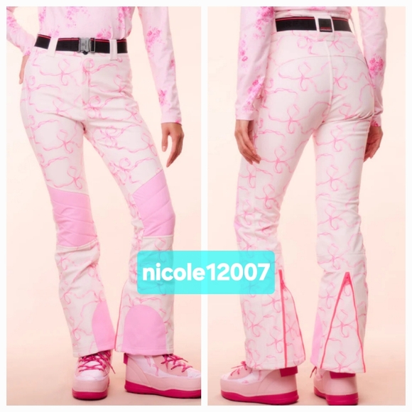 Bogner Loveshackfancy Zula Ski Pants Hot Baby Pink